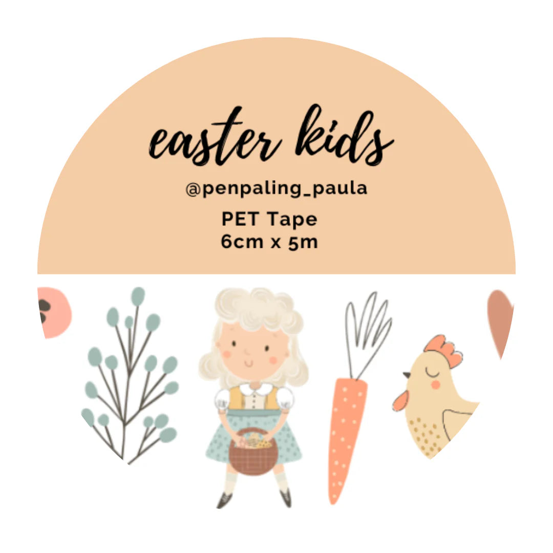 PET-teippi Easter Kids Pre Cut | Penpaling Paula