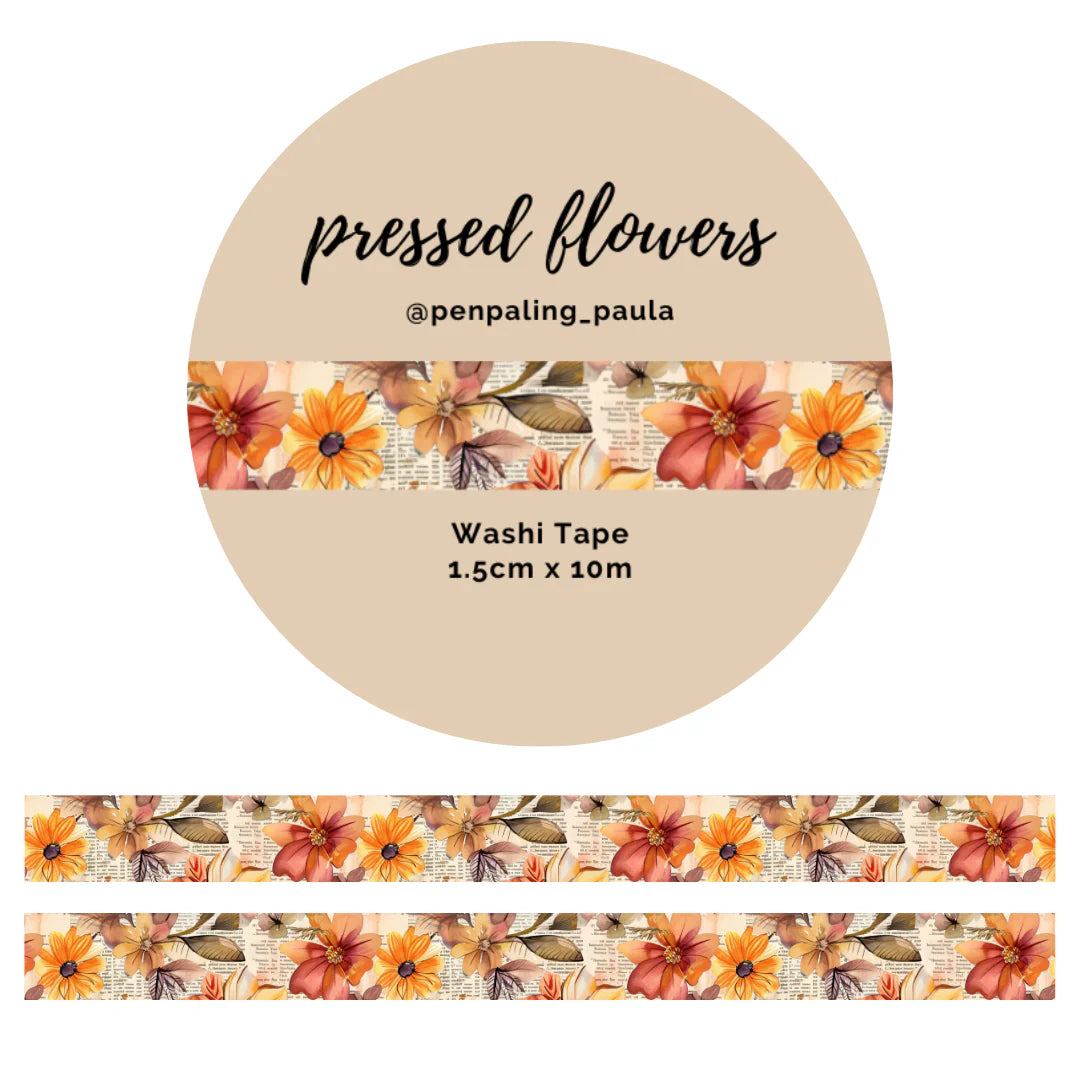 Washiteippi Pressed Flowers | Penpaling Paula