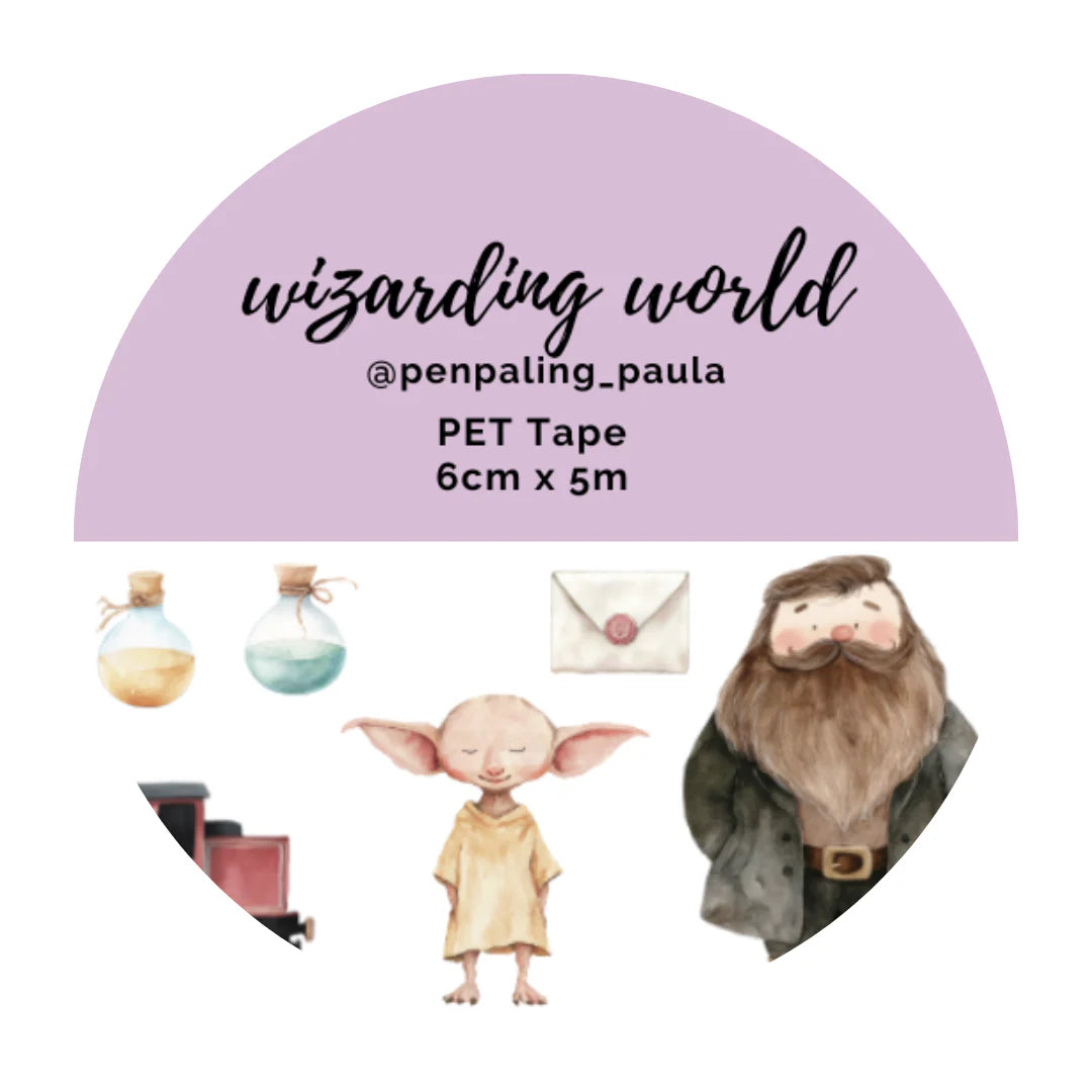 PET-teippi Wizarding World Pre Cut | Penpaling Paula