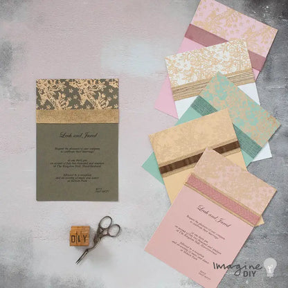 Paperi askarteluun Lustre in Blush and Gold, kierrätyspaperi | ImagineDiy