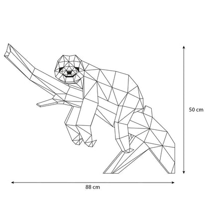 3D Palapeli Laiskiainen Paperiaskartelusetti – DIY Rakennussarja Paperiveistokselle