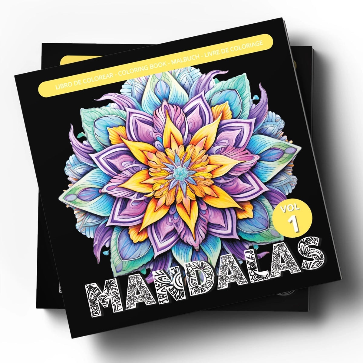 Värityskirja Mandalas 1 - Coloring Book Mandalas 40 värityskuvaa