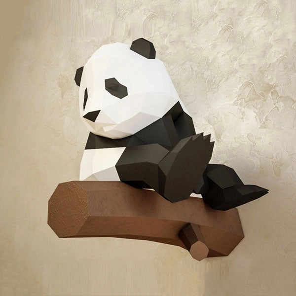 3D Palapeli Panda Paperiaskartelusetti – DIY Rakennussarja Paperiveistokselle