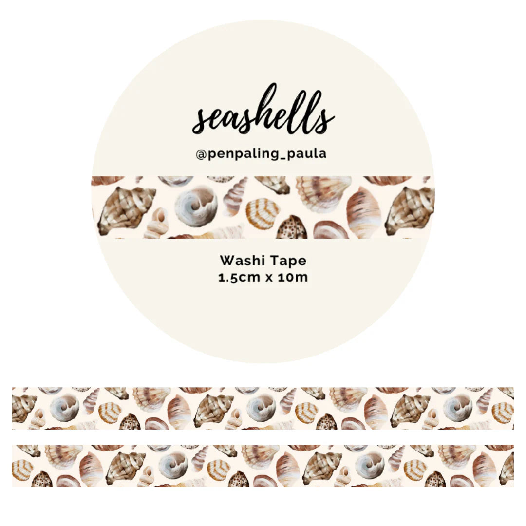 Washiteippi Seashells | Penpaling Paula