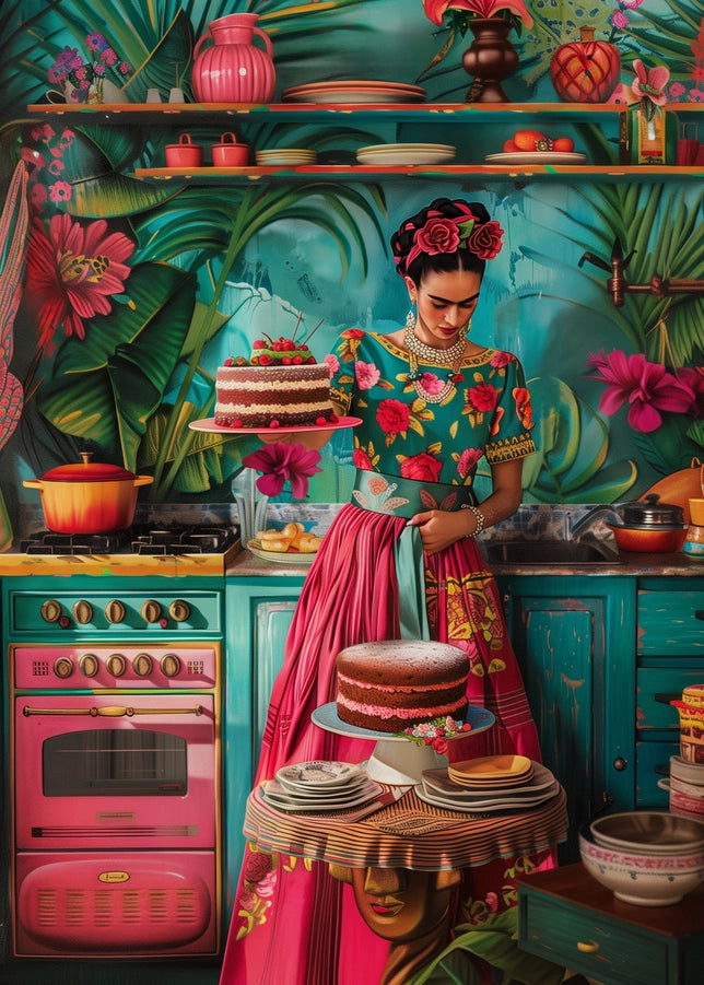 Postikortti Frida Kahlo Baking Day | Fripperies, A6