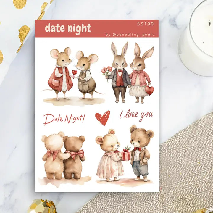 Tarra-arkki Date Night | Penpaling Paula