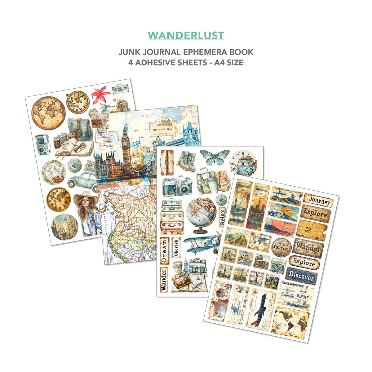 Askarteluvihko Wanderlust A4 Ciao Bella