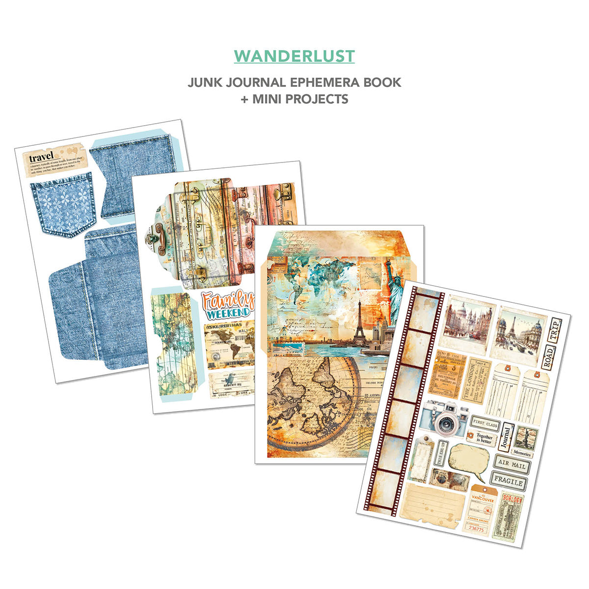 Askarteluvihko Wanderlust A4 Ciao Bella