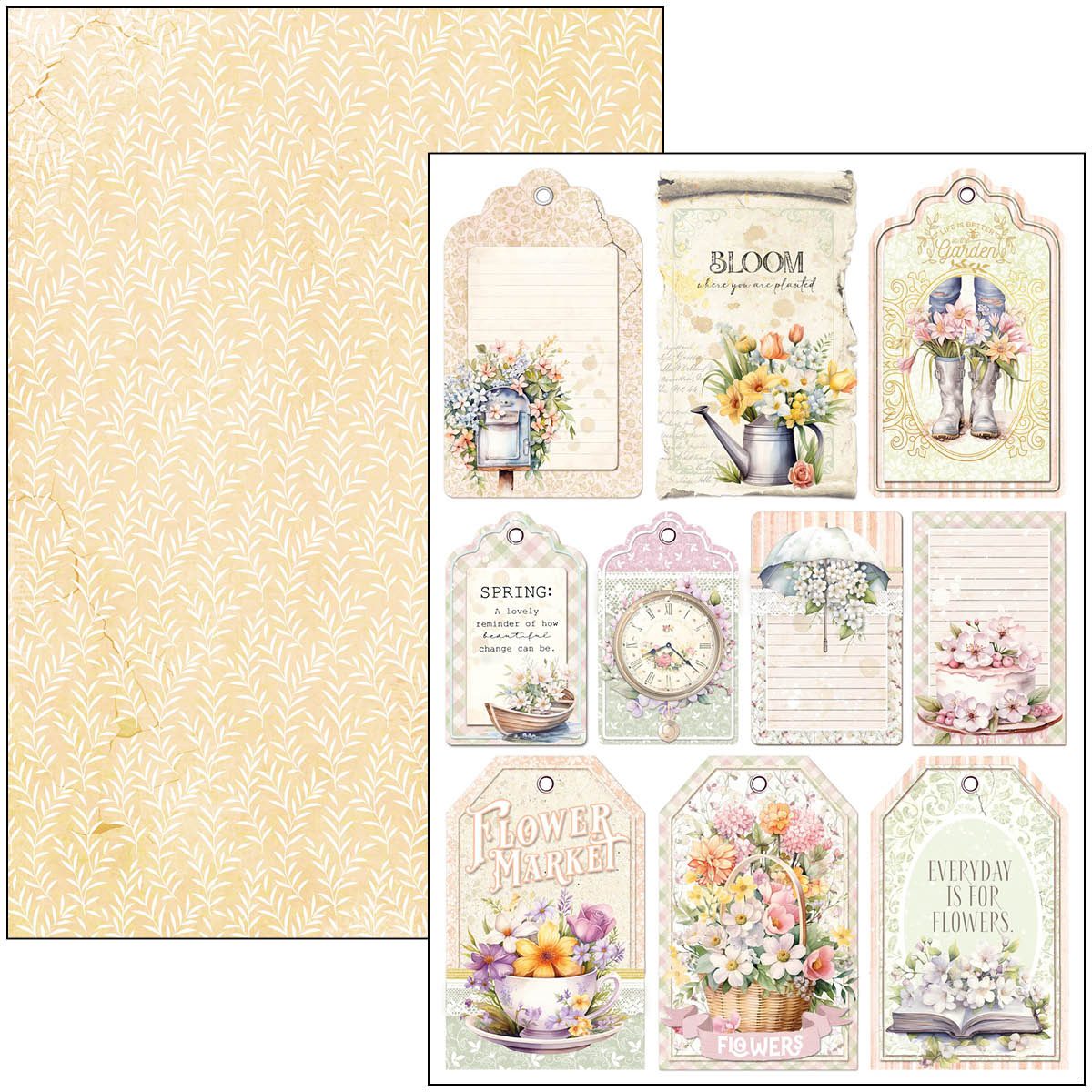 Paperit askarteluun A4 Flower Shop | Ciao Bella