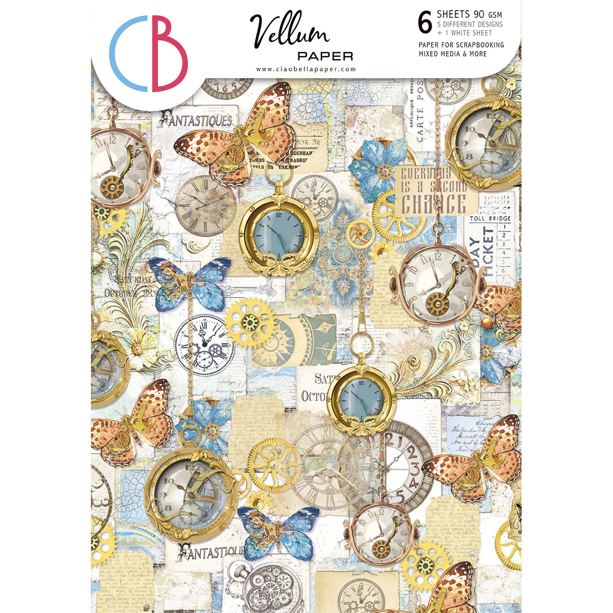 Vellum paperi Esprit De Voyage A4 6/pkg | Ciao Bella