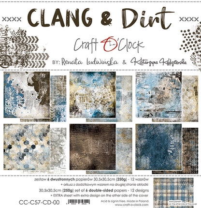 Paperikko Clang & Dirt 30x30 cm | Craft O'Clock