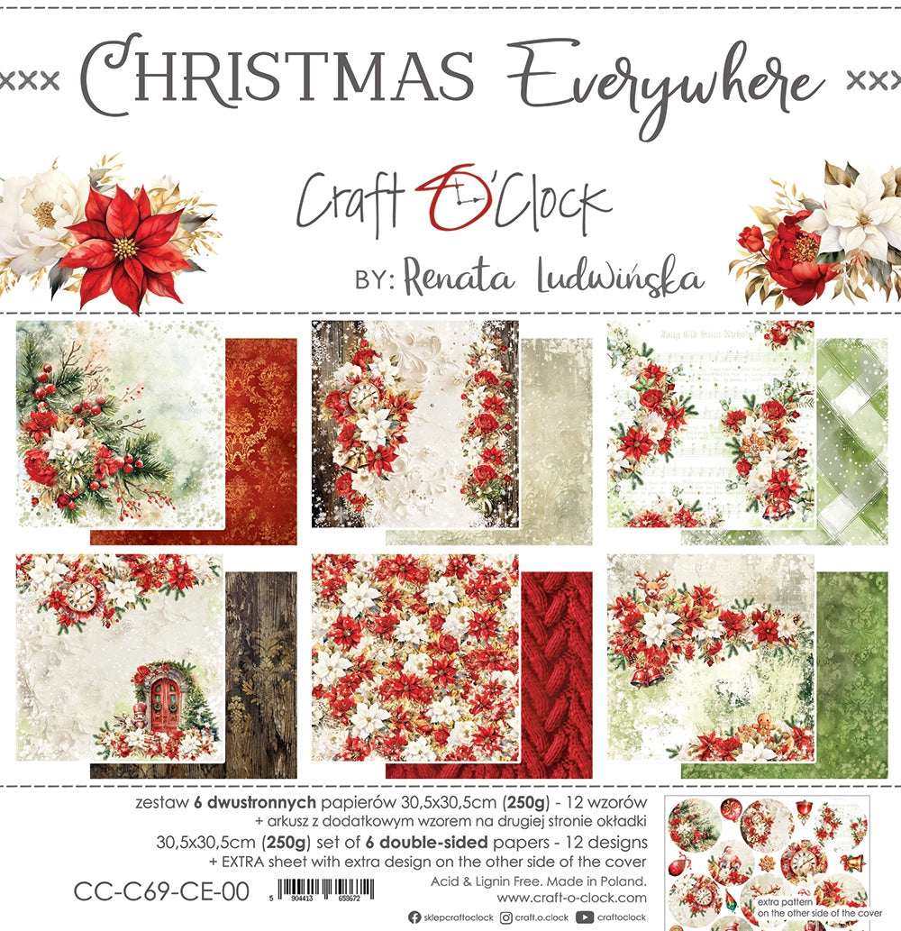 Paperikko Christmas Everywhere 30x30 cm | Craft O'Clock