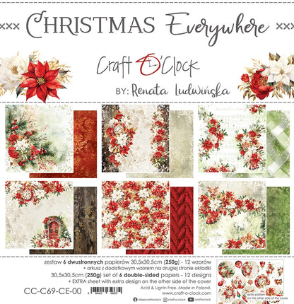 Paperikko Christmas Everywhere 30x30 cm | Craft O'Clock