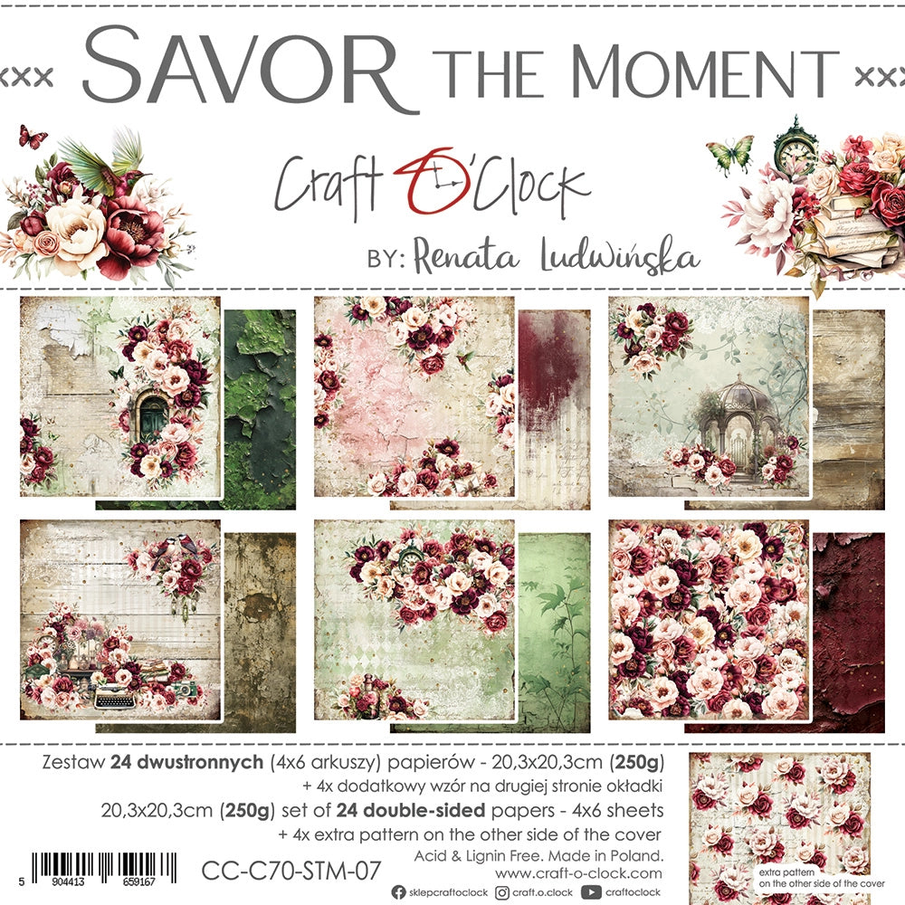 Savor The Moment Mix – Medium 20 x 20 cm | Craft O’Clock