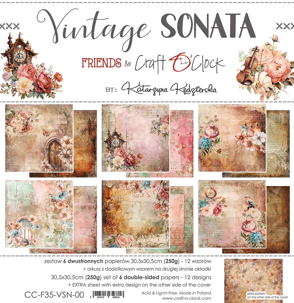 Paperikko Vintage Sonata 30x30 cm | Craft O'Clock