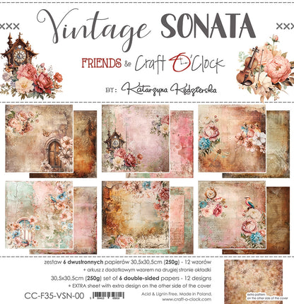 Paperikko Vintage Sonata 30x30 cm | Craft O'Clock