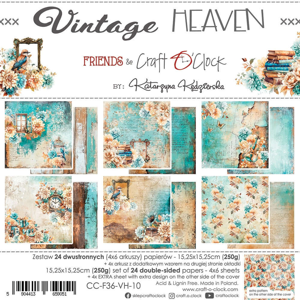 Paperikko Vintage Heaven 15x15 cm | Craft O'Clock