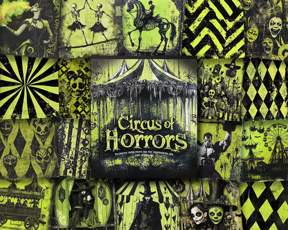 Paperilehtiö Circus of Horror 15 x 18 | Scrapbook Resource Co