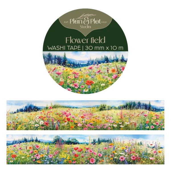 ENNAKKOMYYNNISSÄ! Washiteippi Flower Field | Plan & Plot Studio