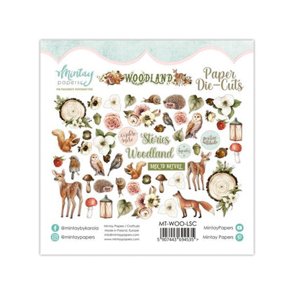 Leikekuvat Die-Cuts Woodland 60kpl Mintay Papers