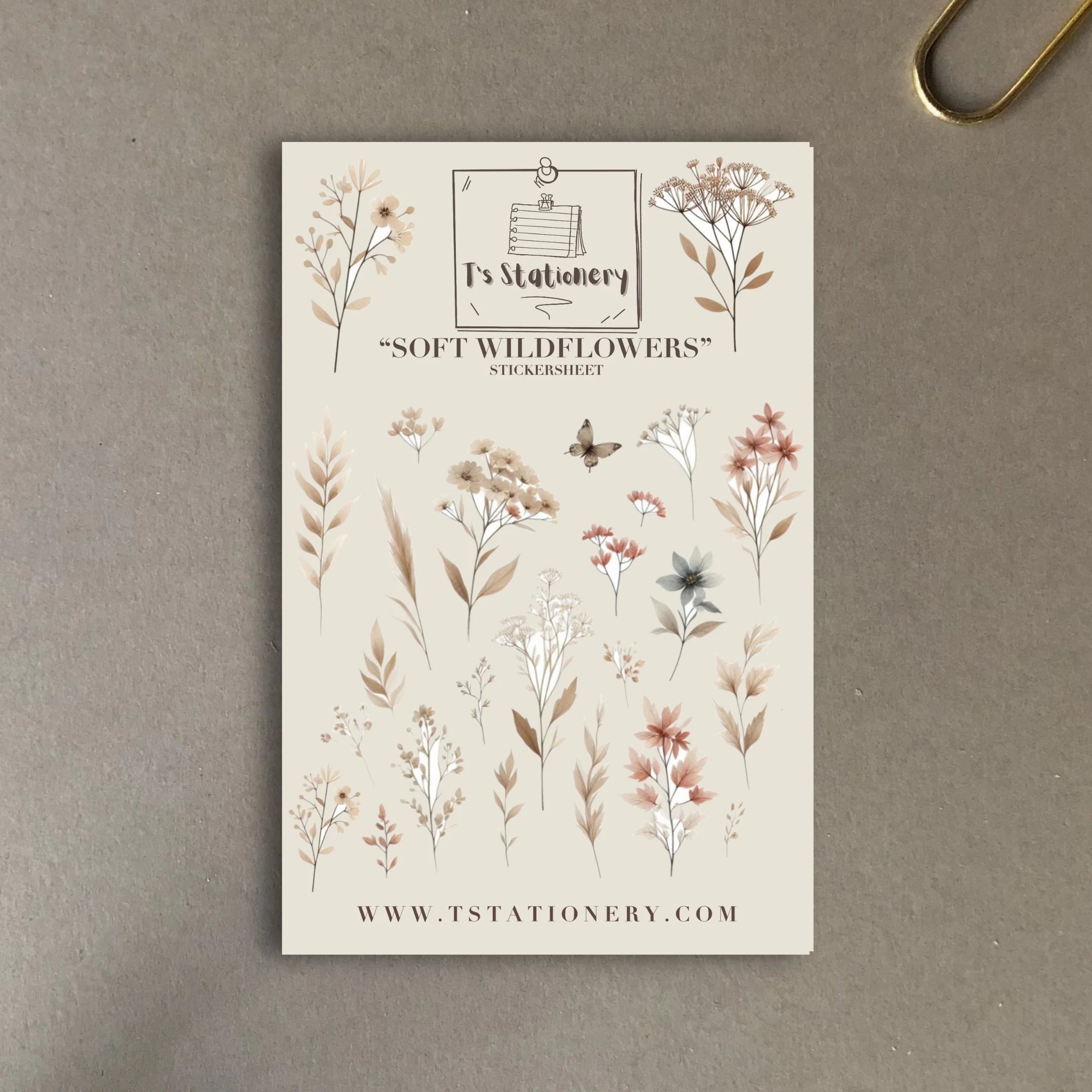 Tarra-arkki Soft Wildflowers | T's Stationery