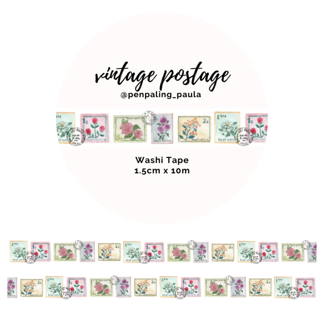 Washiteippi Vintage Postage | Penpaling Paula