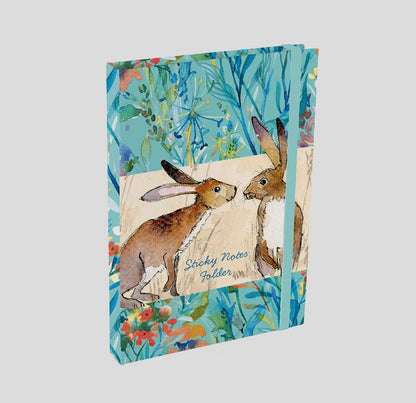 Sticky Notes Folder - Muistilaput Kansiossa Kissing Hares