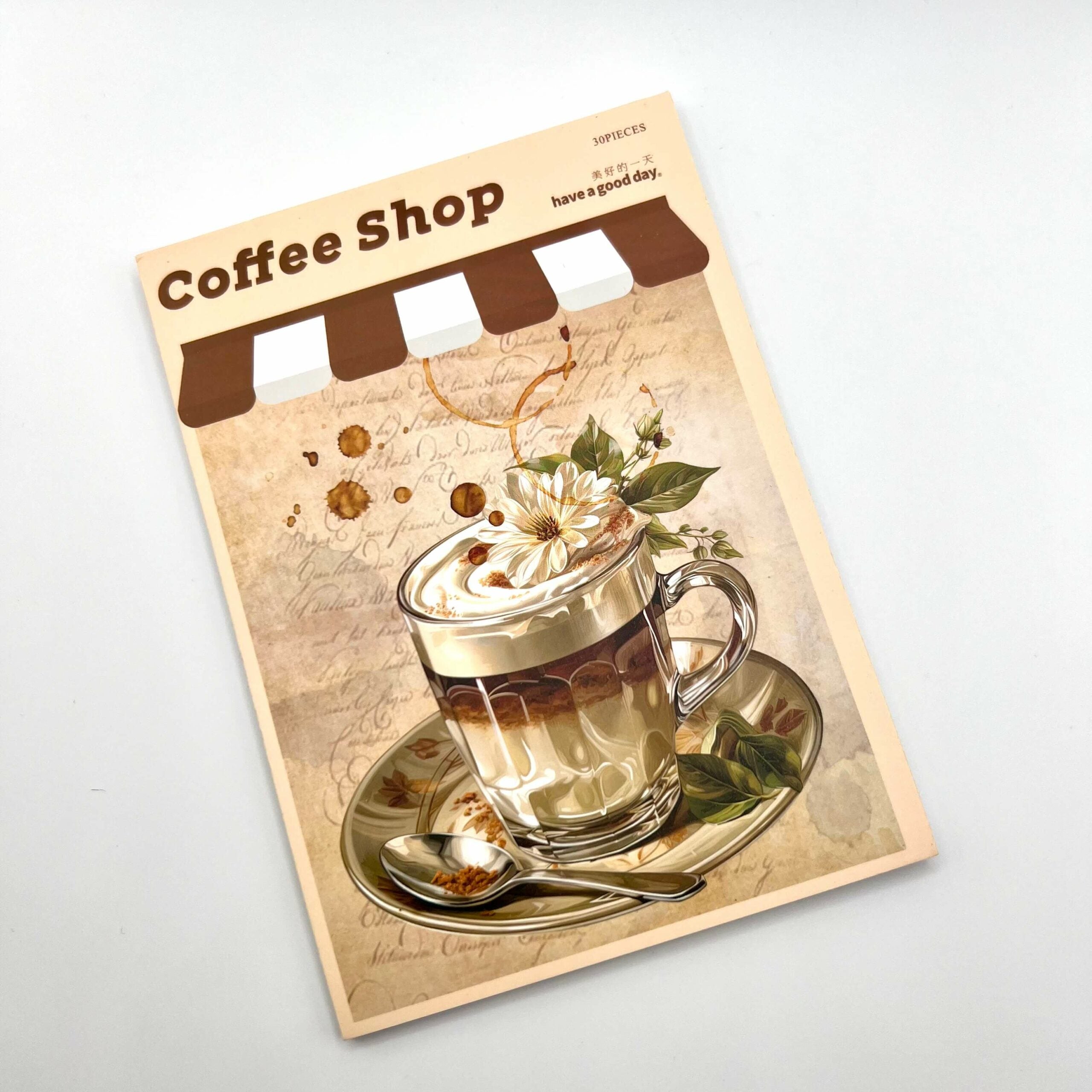 Paperit askarteluun 30 kpl - The coffee shop 1