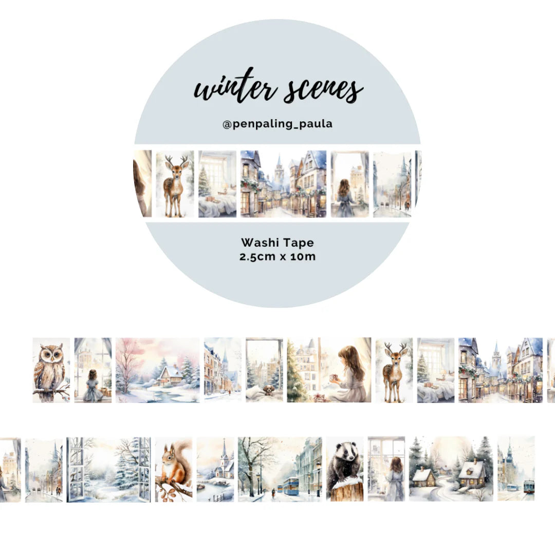 Washiteippi Winter Scenes | Penpaling Paula