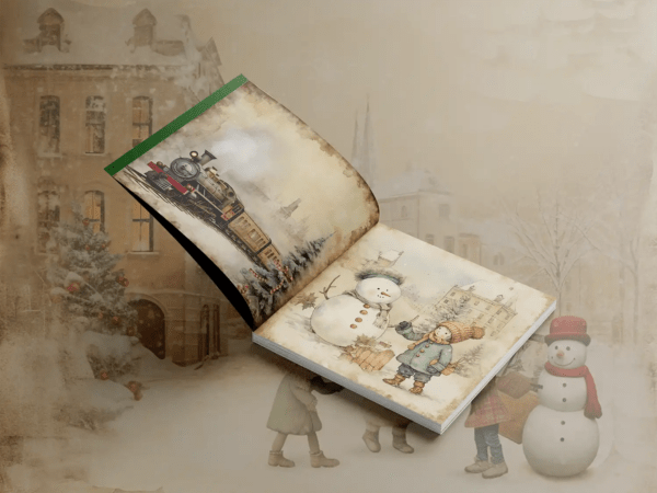 Paperilehtiö Vintage Christmas 15 x 18 | Scrapbook Resource Co