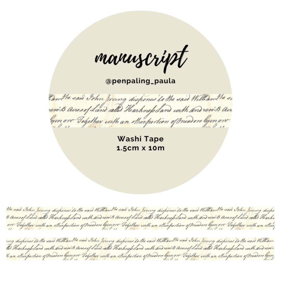 Washiteippi Manuscript 1 rll | Penpaling Paula