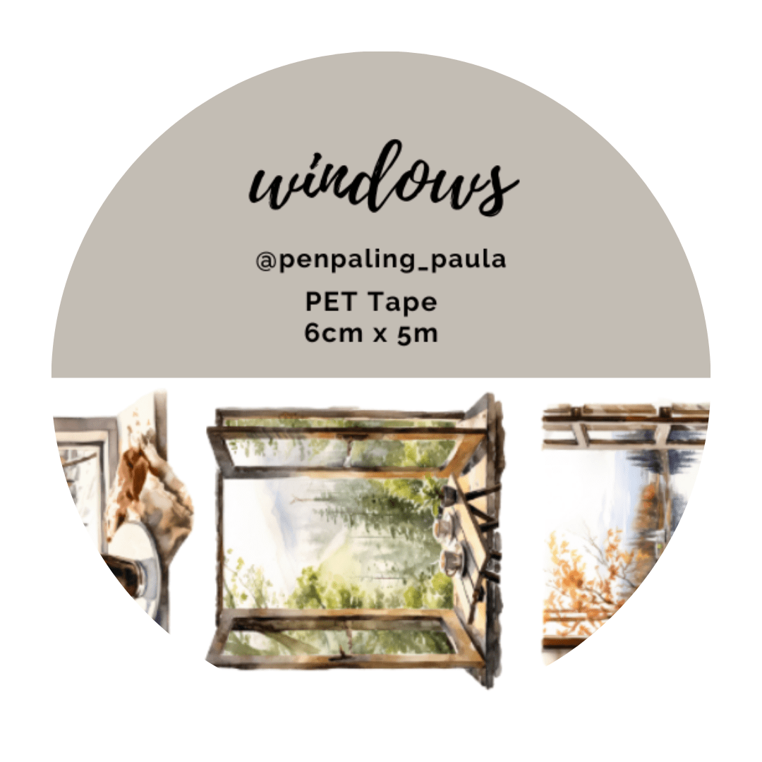 ENNAKKOTILAUS! PET-teippi Windows | Penpaling Paula