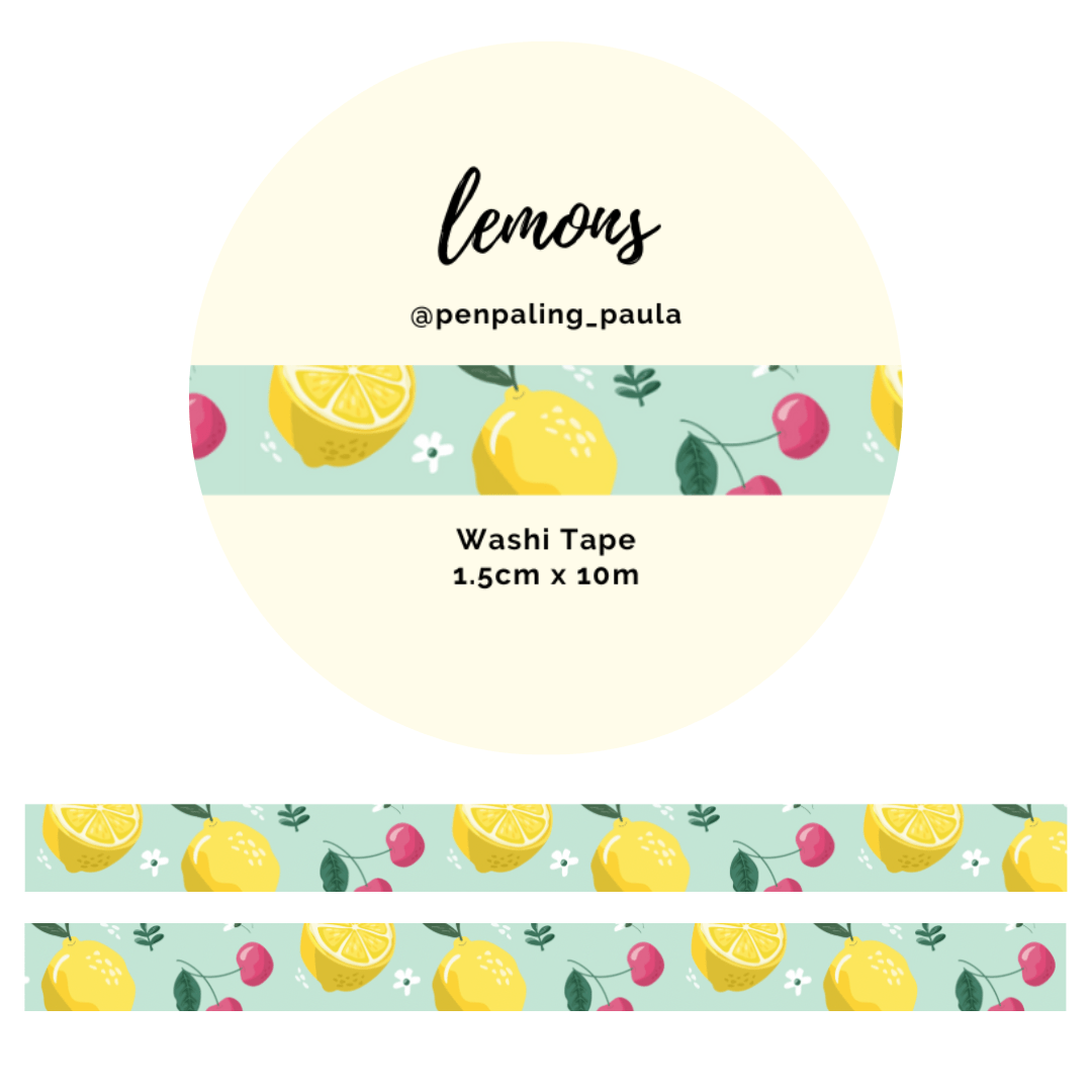 Washiteippi Lemons 1 rll | Penpaling Paula