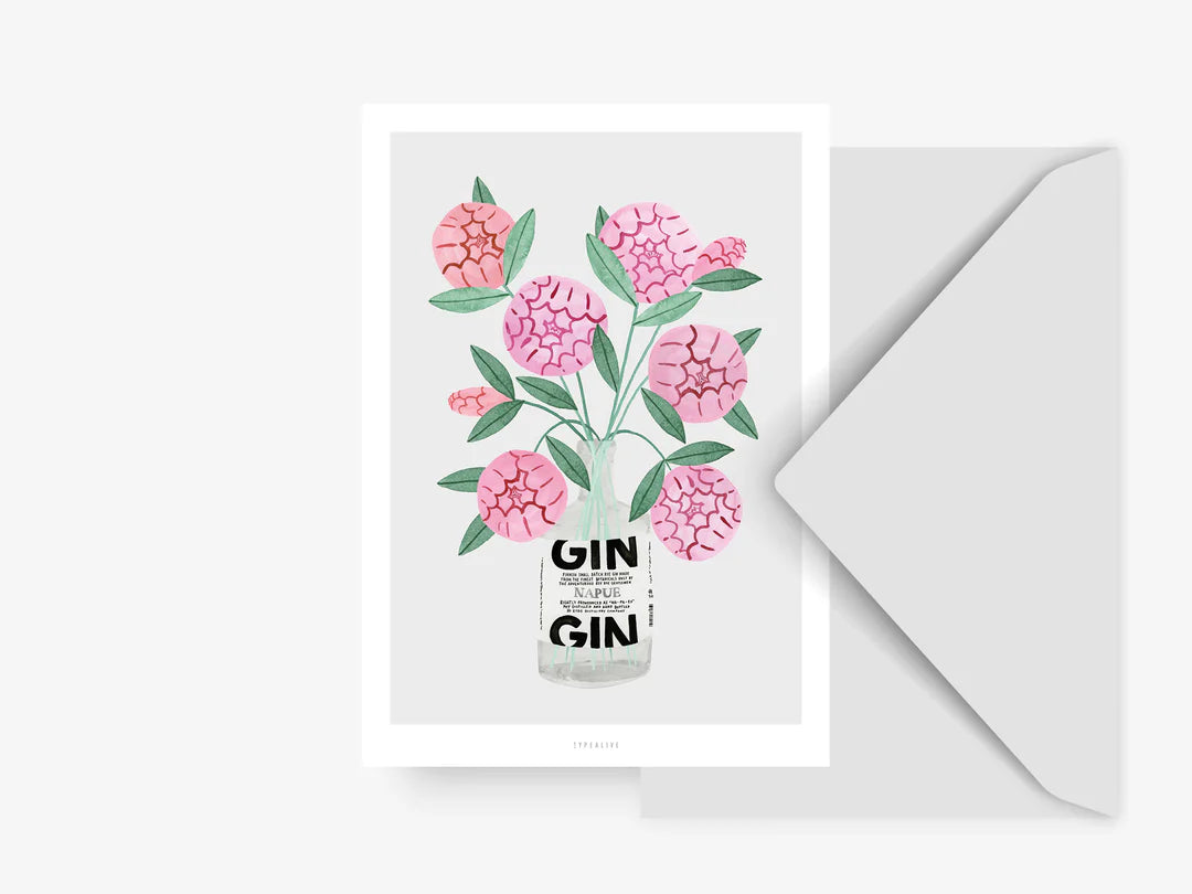 Postikortti Gin Inspiration | Typealive