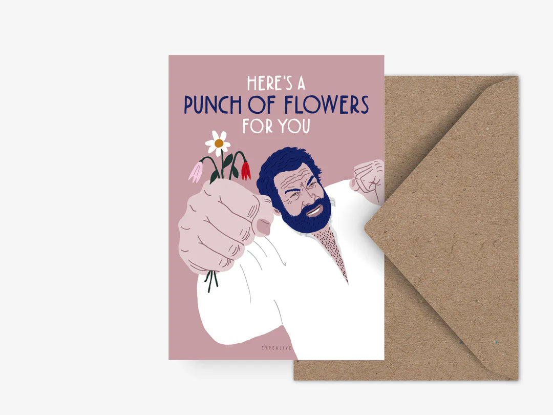 Postikortti Punch of Flowers For You | Typealive