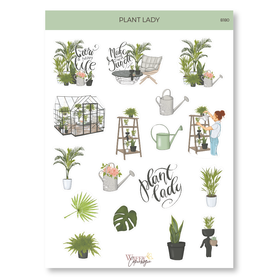 Tarra-arkki Plant Lady, läpinäkyvä | Plan & Plot Studio