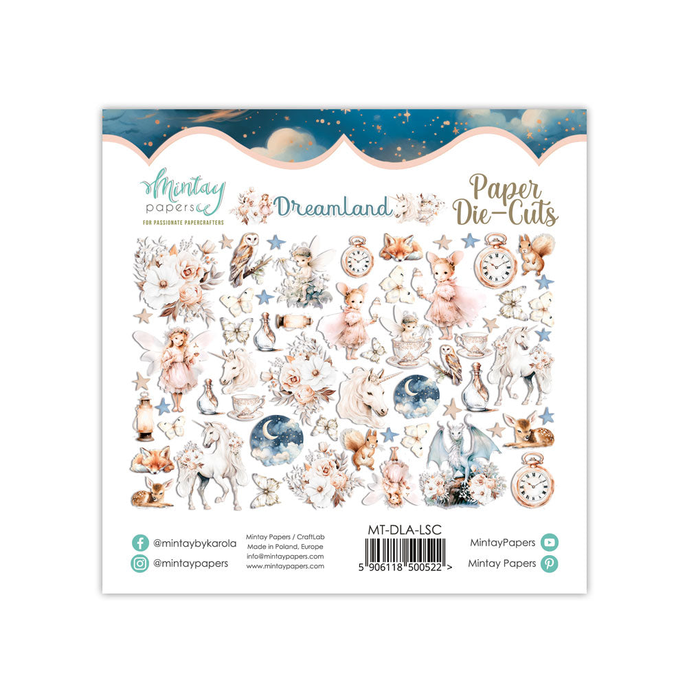 Leikekuvat Die-Cuts Dreamland 60kpl Mintay Papers