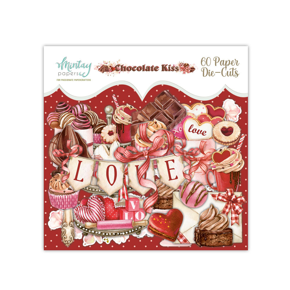 Leikekuvat Die-Cuts Chocolate Kiss 60kpl Mintay Papers