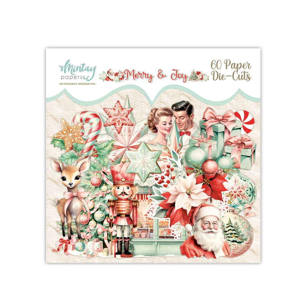 Leikekuvat Die-Cuts Merry & Joy 60kpl Mintay Papers