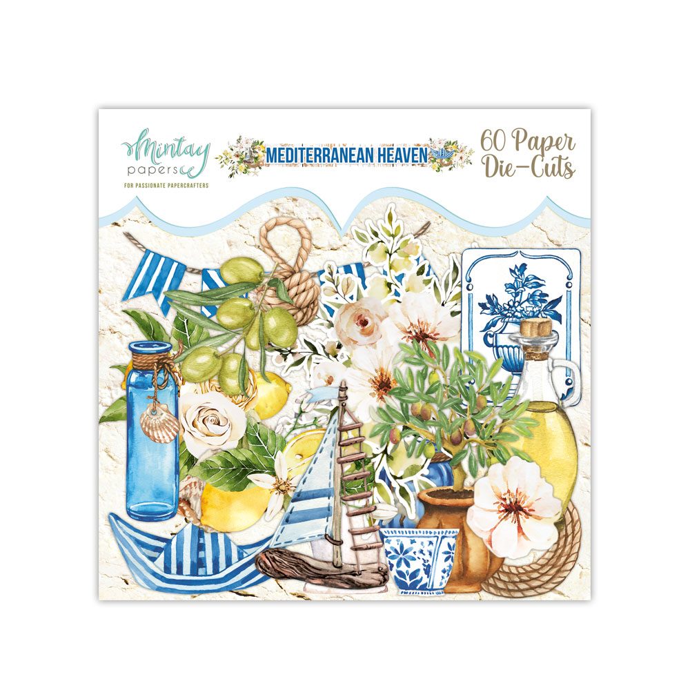 Leikekuvat Die-Cuts Mediterranean Heaven 60kpl Mintay Papers