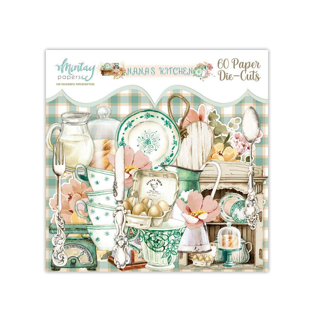 Leikekuvat Die-Cuts Nana's Kitchen 60kpl Mintay Papers