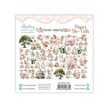 Leikekuvat Die-Cuts Peony Garden 60kpl Mintay Papers