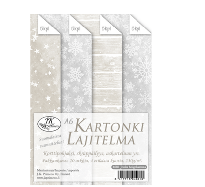 Paperilajitelma A6 Talvi beige-harmaa | JK Primeco