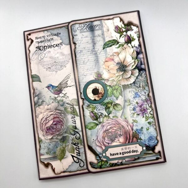 Paperiarkit askarteluun Junk Journal - Retro Vintage 10 x 14 cm OUTLET