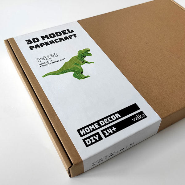 3D Palapeli T-Rex Paperiaskartelusetti – DIY Rakennussarja Paperiveistokselle (Kopio)