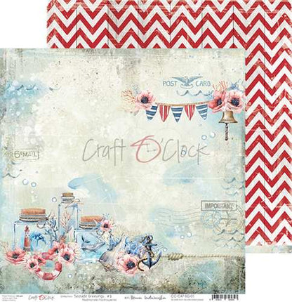 Paperikko Seaside Greetings 30x30 cm | Craft O'Clock