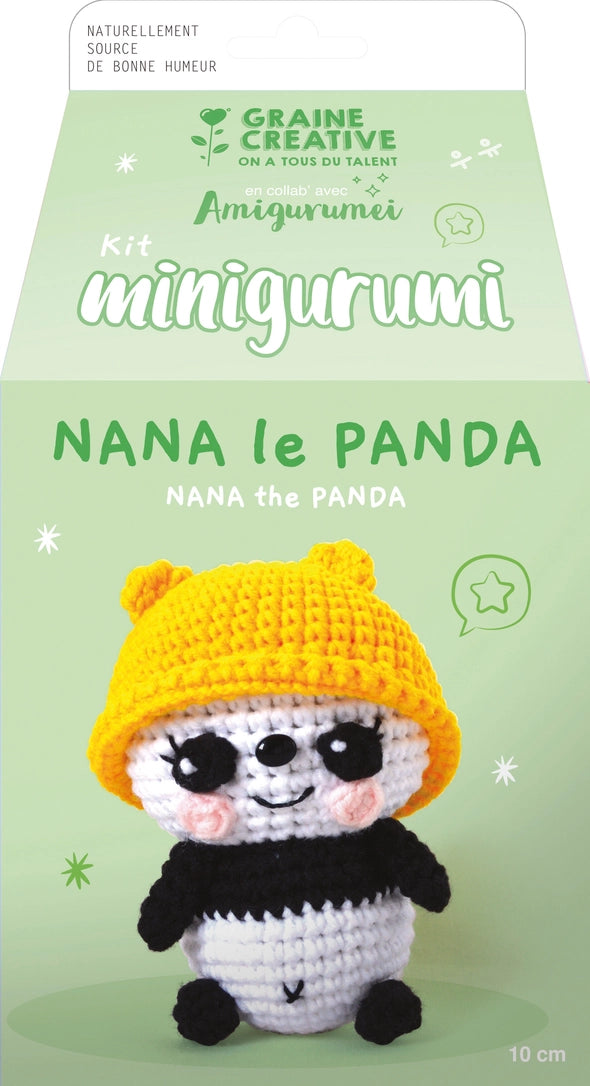 DIY virkkaussetti - Minigurumi - Nana Panda | Graine Créative