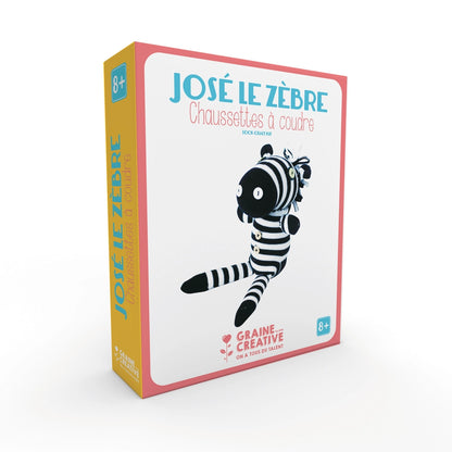 DIY José le Zèbre - Suloinen Sukka-Askartelusetti KIT | Graine Créative