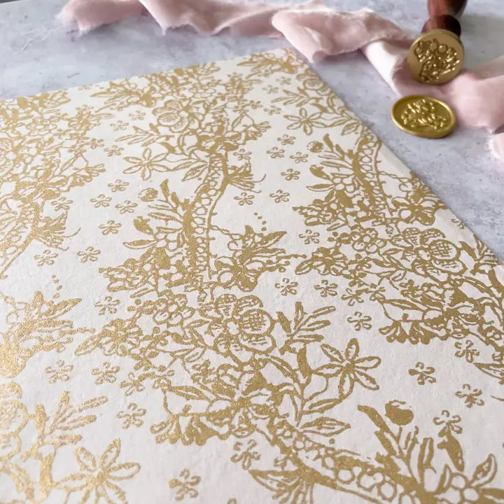 Paperi askarteluun Lustre in Blush and Gold, kierrätyspaperi | ImagineDiy