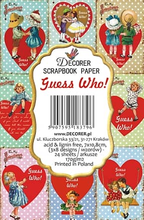 Paperiarkit mini Guess Who! 7 x 11cm | Decorer